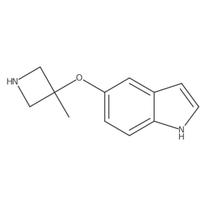 5-[(3-methylazetidin-3-yl)oxy]-1H-indole结构式