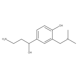 4-(3-Amino-1-hydroxypropyl)-2-[(dimethylamino)methyl]phenol Structure