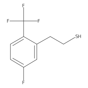 2-[5-Fluoro-2-(trifluoromethyl)phenyl]ethane-1-thiol Structure
