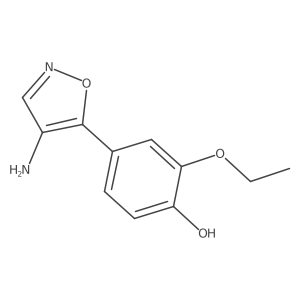 4-(4-Amino-1,2-oxazol-5-yl)-2-ethoxyphenol结构式