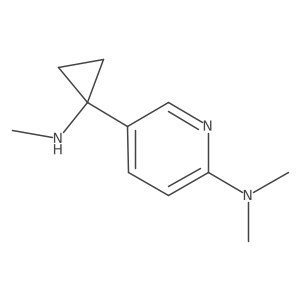 N,N-dimethyl-5-[1-(methylamino)cyclopropyl]pyridin-2-amine Structure