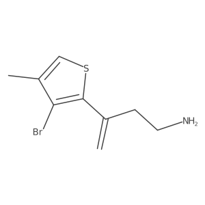 3-(3-Bromo-4-methylthiophen-2-yl)but-3-en-1-amine Structure
