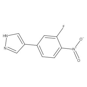 4-(3-fluoro-4-nitrophenyl)-1H-pyrazole Structure