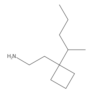 2-[1-(Pentan-2-yl)cyclobutyl]ethan-1-amine结构式