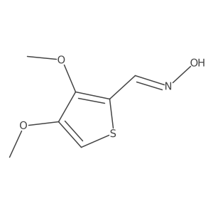 (E)-3,4-Dimethoxythiophene-2-carbaldehyde oxime Structure