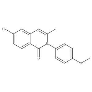 6-Chloro-2-(4-methoxyphenyl)-3-methylisoquinolin-1(2H)-one Structure