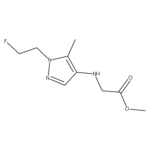 Methyl 2-[[1-(2-fluoroethyl)-5-methylpyrazol-4-yl]amino]acetate Structure
