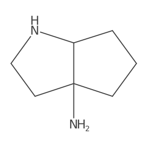 rac-(3aR,6aS)-octahydrocyclopenta[b]pyrrol-3a-amine结构式