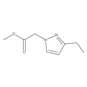 methyl (3-ethyl-1H-pyrazol-1-yl)acetate结构式