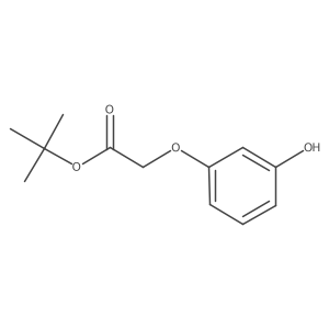 tert-Butyl 2-(3-hydroxyphenoxy)acetate结构式