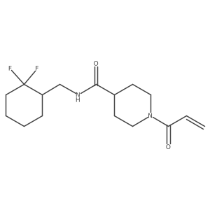 N-[(2,2-Difluorocyclohexyl)methyl]-1-prop-2-enoylpiperidine-4-carboxamide Structure