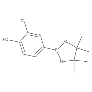 (6-Chloro-5-hydroxypyridin-2-YL)boronic acid pinacol ester Structure