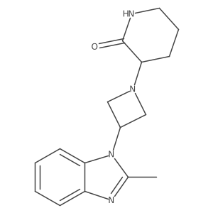 3-[3-(2-Methylbenzimidazol-1-yl)azetidin-1-yl]piperidin-2-one结构式
