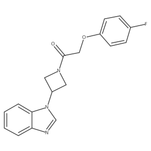 1-[3-(1H-1,3-benzodiazol-1-yl)azetidin-1-yl]-2-(4-fluorophenoxy)ethan-1-one结构式