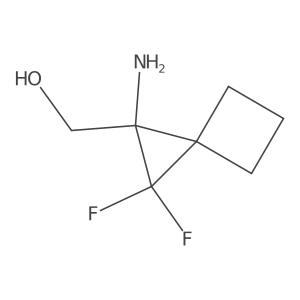 (1-Amino-2,2-difluorospiro[2.3]hexan-1-yl)methanol结构式