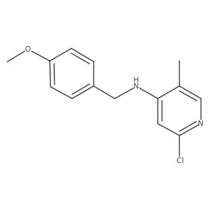 2-Chloro-N-[(4-methoxyphenyl)methyl]-5-methylpyridin-4-amine结构式