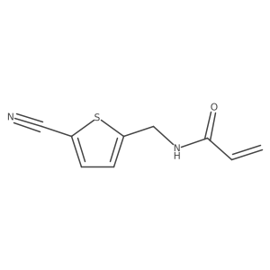 N-[(5-Cyanothiophen-2-yl)methyl]prop-2-enamide结构式