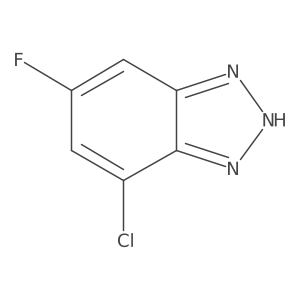 4-Chloro-6-fluoro-1H-benzo[d][1,2,3]triazole结构式