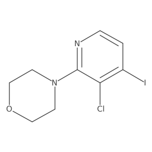 4-(3-chloro-4-iodo-2-pyridyl)morpholine Structure