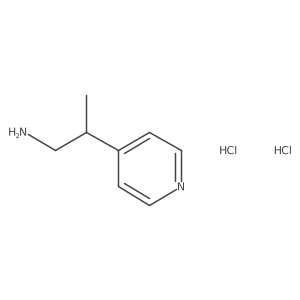 2-Pyridin-4-ylpropan-1-amine;dihydrochloride Structure