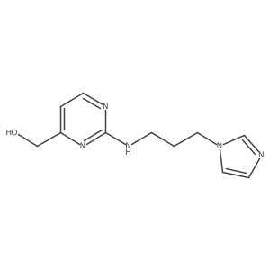 (2-{[3-(1H-imidazol-1-yl)propyl]amino}pyrimidin-4-yl)methanol Structure
