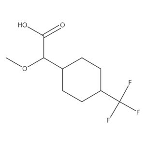 2-Methoxy-2-[4-(trifluoromethyl)cyclohexyl]acetic acid Structure