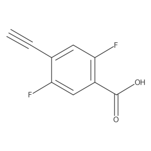 4-Ethynyl-2,5-difluorobenzoic acid结构式