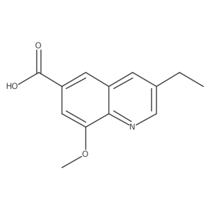 3-ethyl-8-methoxy-6-Quinolinecarboxylic acid Structure