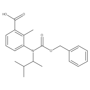 3-{[(Benzyloxy)carbonyl](3-methylbutan-2-yl)amino}-2-methylbenzoic acid结构式