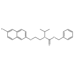 benzyl N-{2-[(6-bromonaphthalen-2-yl)oxy]ethyl}-N-(propan-2-yl)carbamate Structure