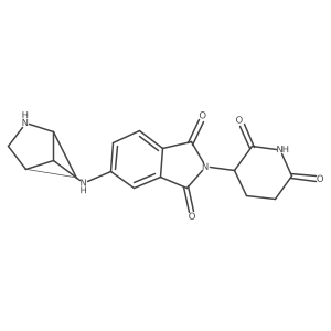 rac-5-{[(1R,4R,5R)-2-azabicyclo[2.1.1]hexan-5-yl]amino}-2-(2,6-dioxopiperidin-3-yl)-2,3-dihydro-1H-isoindole-1,3-dione Structure