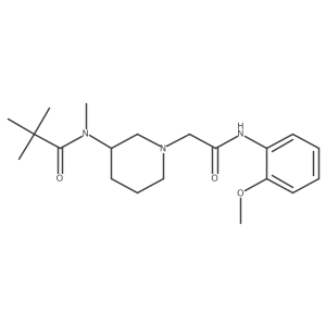 N-(1-{[(2-methoxyphenyl)carbamoyl]methyl}piperidin-3-yl)-N,2,2-trimethylpropanamide Structure