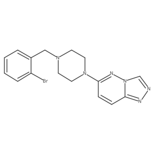 1-[(2-Bromophenyl)methyl]-4-{[1,2,4]triazolo[4,3-b]pyridazin-6-yl}piperazine Structure