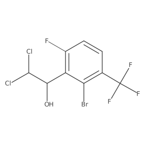 1-(2-Bromo-6-fluoro-3-(trifluoromethyl)phenyl)-2,2-dichloroethanol Structure