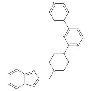 2-[4-({Imidazo[1,2-a]pyridin-2-yl}methyl)piperazin-1-yl]-4-(pyridin-4-yl)pyrimidine Structure