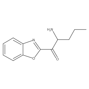 (2S)-2-Amino-1-(2-benzoxazolyl)-1-pentanone结构式
