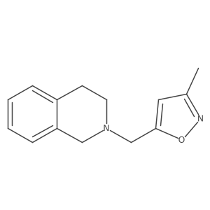 5-((3,4-dihydroisoquinolin-2(1H)-yl)methyl)-3-methylisoxazole结构式