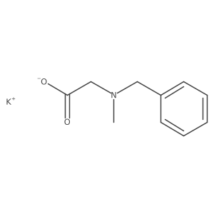Glycine, N-methyl-N-(phenylmethyl)-, potassium salt结构式
