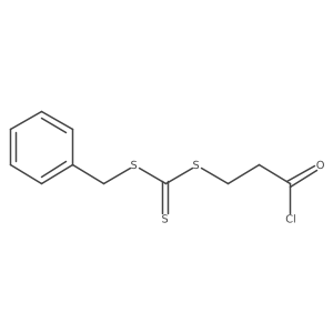 3-Chloro-3-oxopropyl phenylmethyl carbonotrithioate Structure