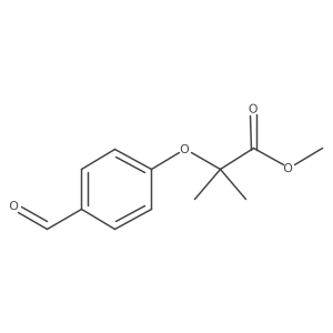 Methyl 2-(4-formylphenoxy)-2-methylpropanoate Structure