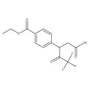 1-Ethyl 4-[(carboxymethyl)(2,2,2-trifluoroacetyl)amino]benzoate Structure