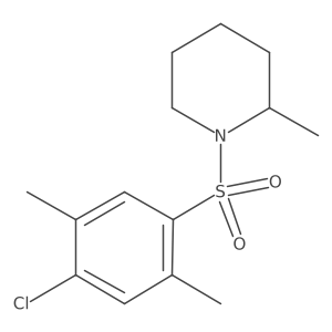 1-[(4-Chloro-2,5-dimethylphenyl)sulfonyl]-2-methylpiperidine Structure