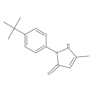 1-(4-t-Butylphenyl)-5-hydroxy-3-methyl-1H-pyrazole结构式
