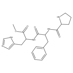 L-Histidine, N-(3-phenyl-N-L-prolyl-L-alanyl)-, methyl ester Structure