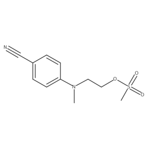 Methanesulfonic acid 2-[N-(4-cyanophenyl)-N-methylamino]ethyl ester结构式