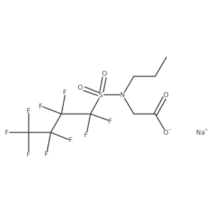 Sodium N-[(nonafluorobutyl)sulfonyl]-N-propylglycinate结构式