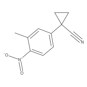 1-(3-Methyl-4-nitrophenyl)cyclopropane-1-carbonitrile Structure