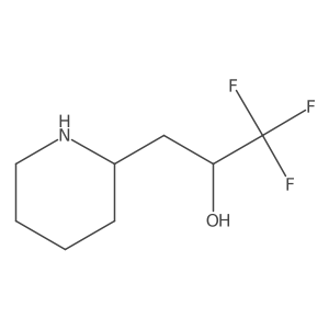 1,1,1-Trifluoro-3-piperidin-2-ylpropan-2-ol结构式