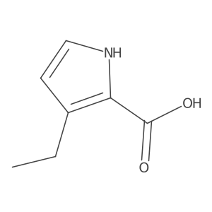3-ethyl-1H-pyrrole-2-carboxylic acid结构式