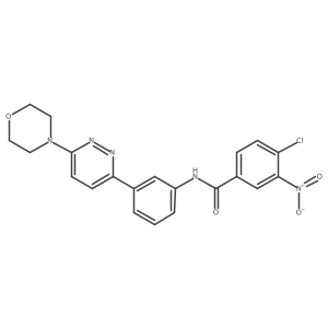 4-chloro-N-(3-(6-morpholinopyridazin-3-yl)phenyl)-3-nitrobenzamide Structure